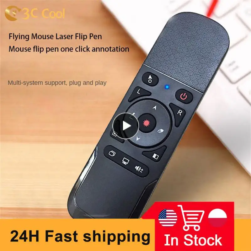 

1~8PCS Super Long Standby Speaker Plug And Play Comfortable Grip Wireless Presenter Abs Spare Parts Ppt Page Turning Pen