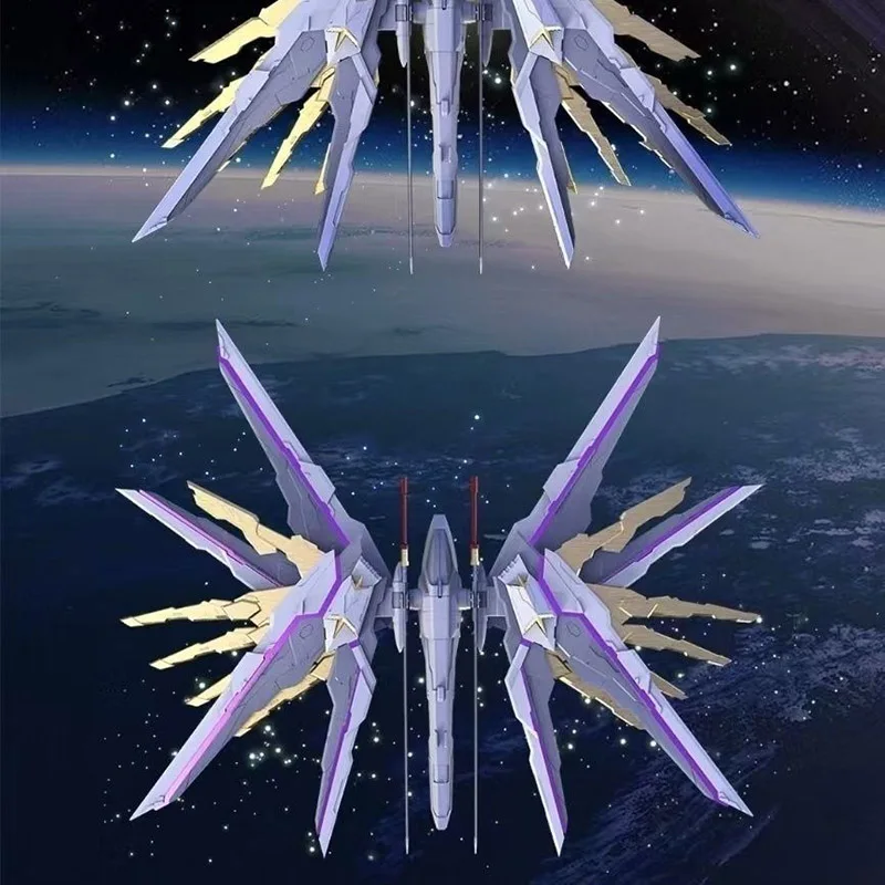 Фото Предпродажа MOHEZAOWU Anime MG 1/100 WHITE SLASH FLYING РЮКЗАК MIGHTY STRIKE FREEDOM Адаптер Сборка Модель Комплект Экшн Подарочная Игрушка №5
