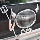 Автомобильный Стайлинг ПВХ 3D Дьявол Стиль Серебряный Забавный автомобильный стикер для Volkswagen Skoda BMW Volvo Opel Nissan Benz Toyota Hyundai Chevrolet
