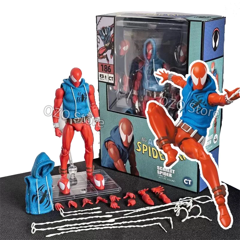 Фото Новый CT Toys Spiderman Mafex 001 Питер Паркер Эндрю Гарфилд Фигурка Удивительный Человек-Паук Shf Фигурка Человека-Паука Фигурка Аниме Игрушка №5
