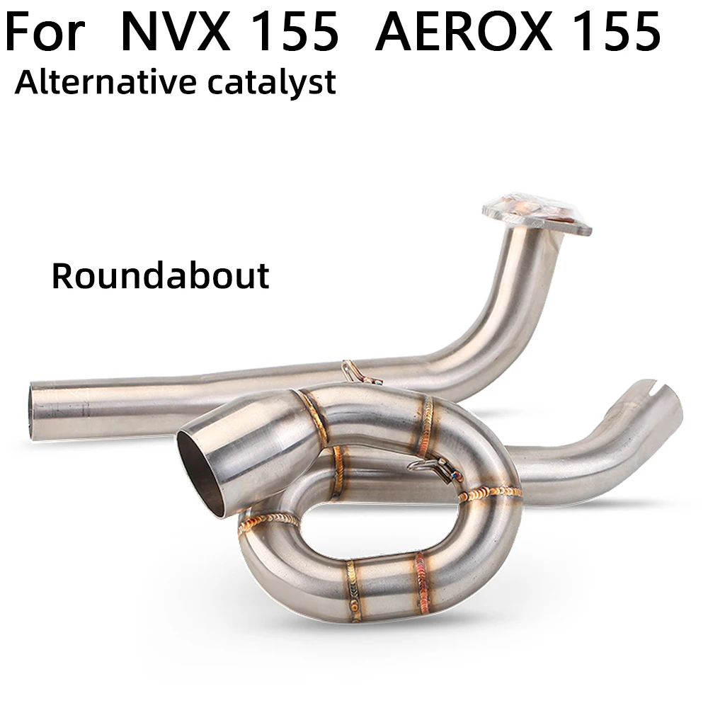 Для YAMAHA aerox155 NVX155 AEROX NVX 155 выхлопная труба мотоцикла модифицированная передняя