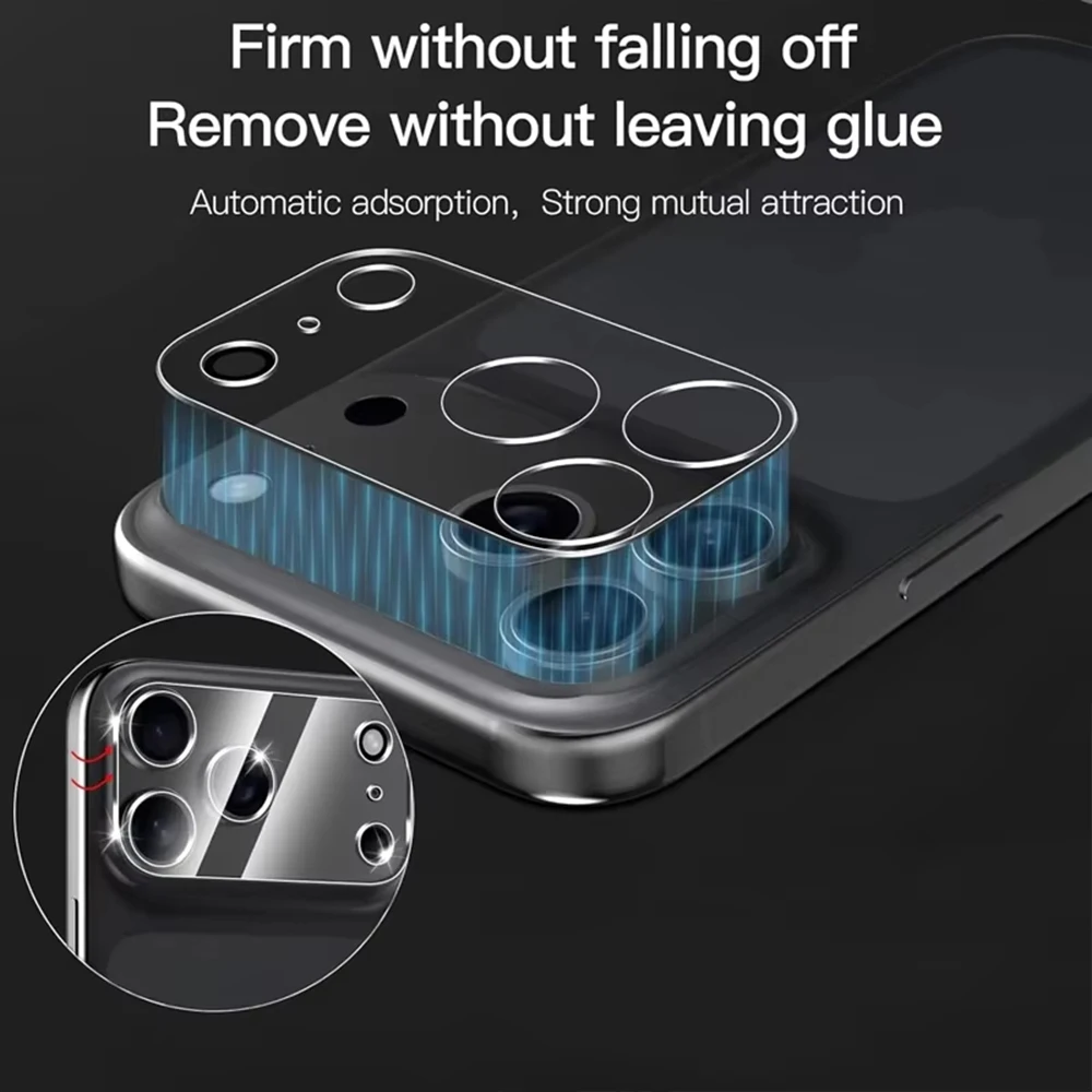 Фото 4 шт. защитных стеклянных пленок HD для объектива камеры iPhone 17 Pro Max 13 11 12 14 Pro Max 15 16 Plus Mini 17 Air, прозрачная пленка для задней линзы №4