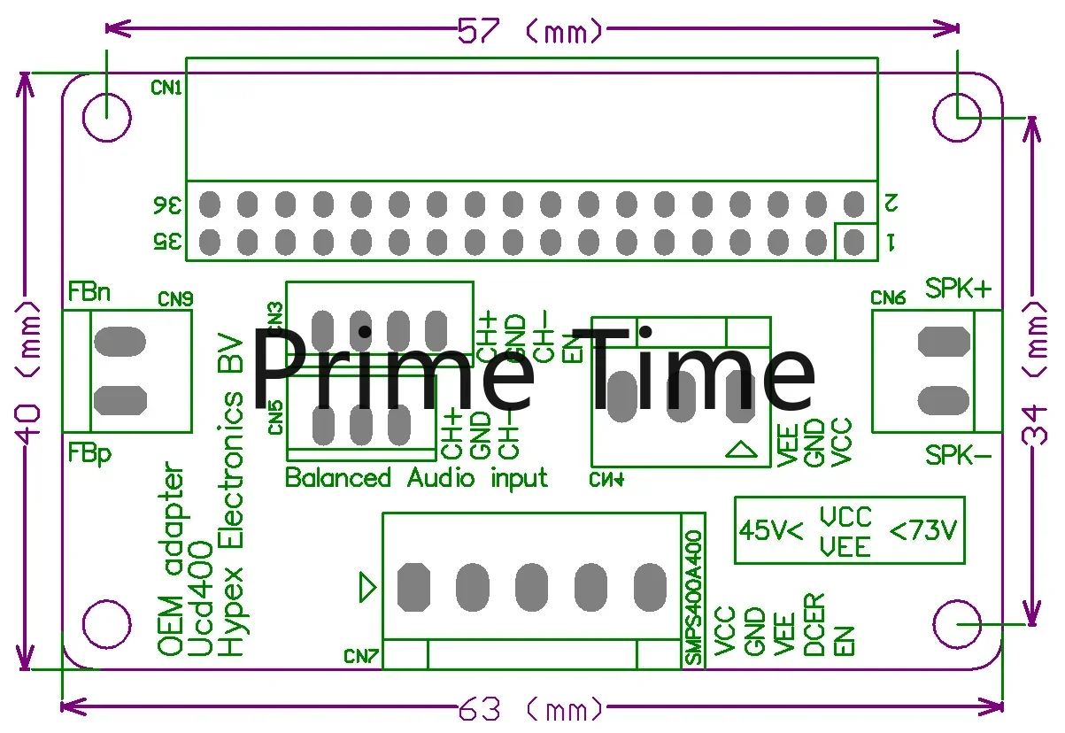 UCD400 HIFI уровень 400 Вт высокой мощности цифровой усилитель плата/модуль DIY