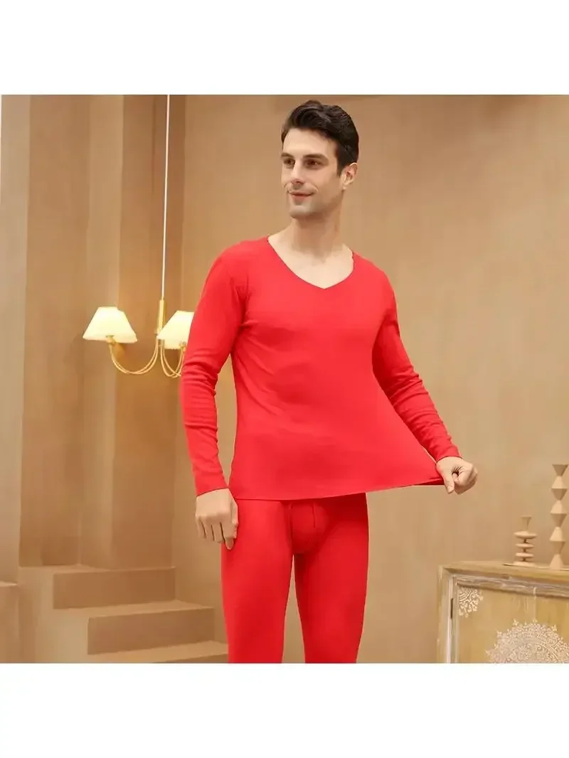 Осенняя одежда осенние штаны теплое нижнее белье женский полный комплект.