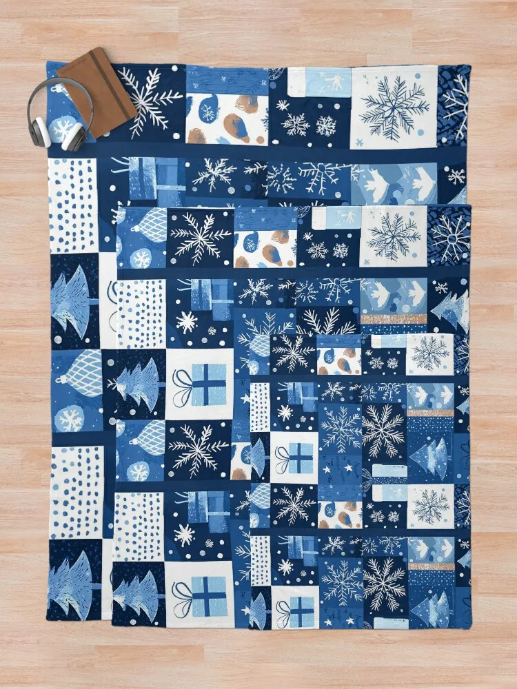 Причудливое сине-белое рождество от NoarusRainbowLand — игривые праздничные узоры 2024