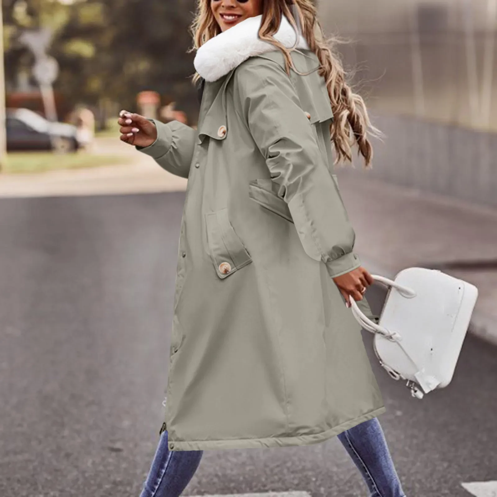 

Новинка зимнее пальто для женщин с длинным рукавом теплое пуховое пальто с капюшоном с карманами стеганый жилет пуховая куртка зимняя женс...