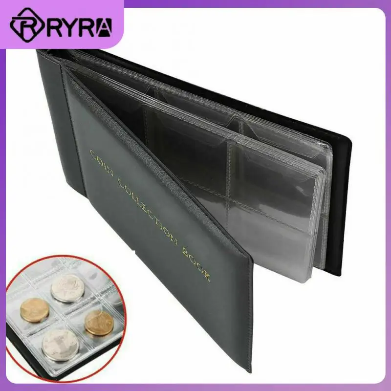 

Creative Photo Album Artificial Leather Cover Coin Collection Book Collect Set Gifts Multipurpose Coin Album Holders Mini Retro