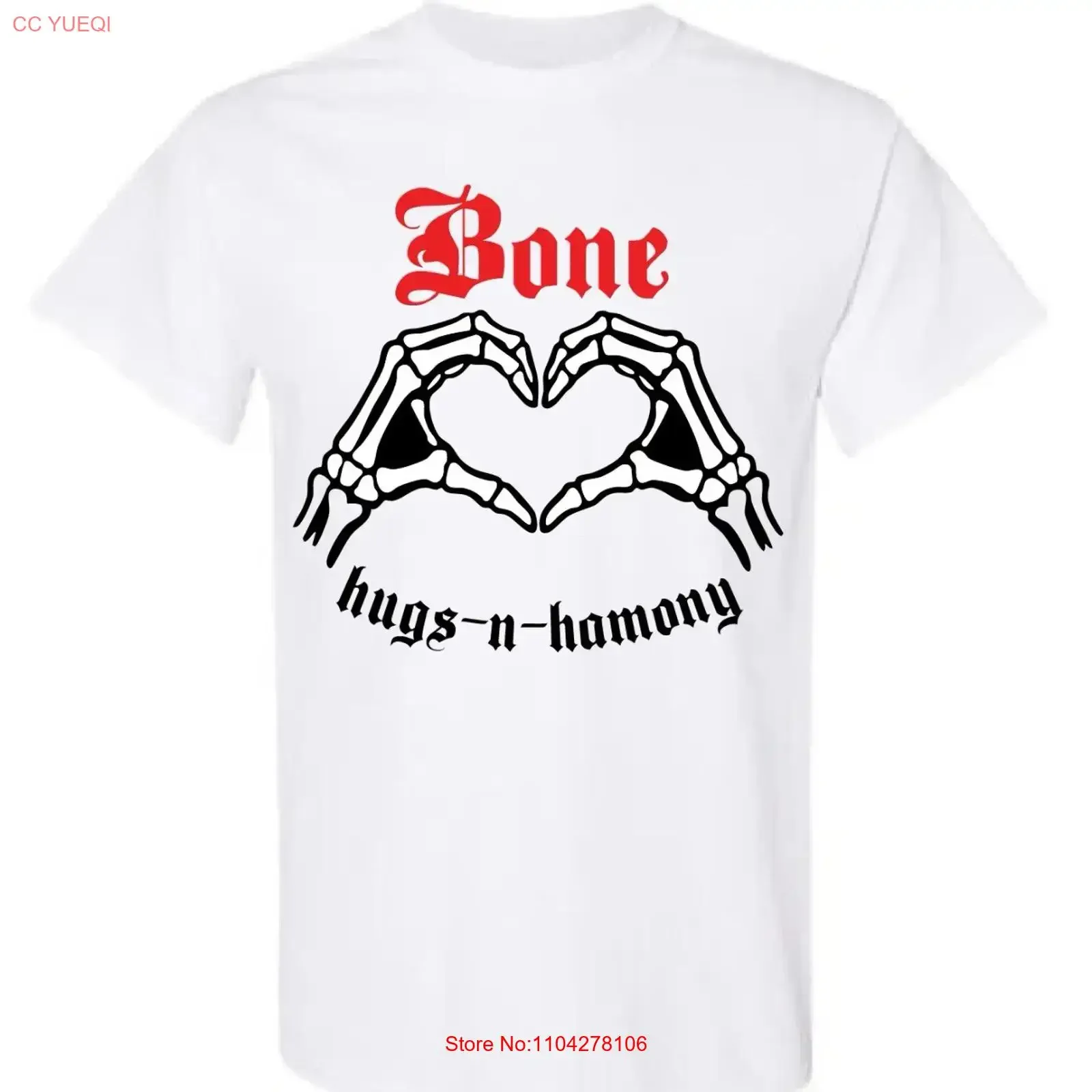 Фото Футболка Bone Thugs N Harmony Hugs, новая, S-5XL, 2025, винтажная, с эффектом потертости, с графическим принтом, унисекс, дышащая, повседневная, слегка универсальная №1