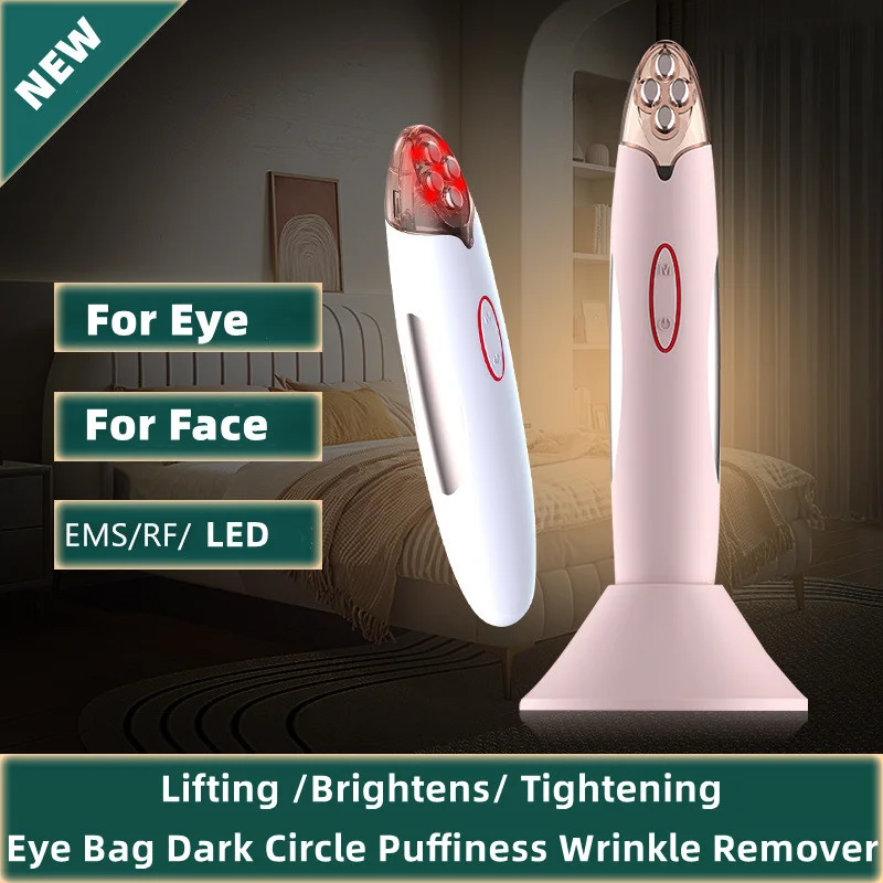 

Радиочастотный микротоковый нагреватель для глаз, портативное устройство для удаления тёмных кругов, припухлостей, морщин, губ и глаз, массажер для кожи автомобиля