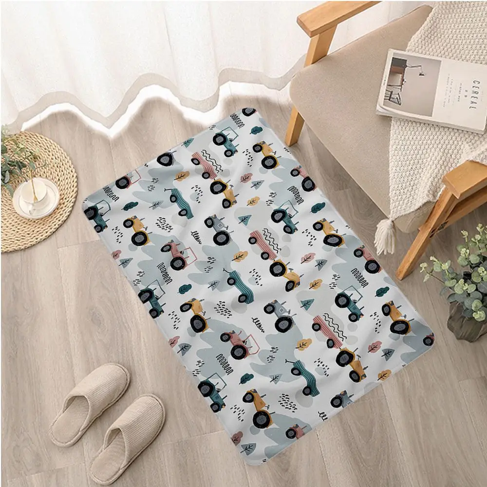 Коврик тракторный для ванной в скандинавском стиле противоскользящий