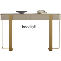 hj minimalist stone plate entrance entrance cabinet affordable luxury style modern minimalist lobby side view table