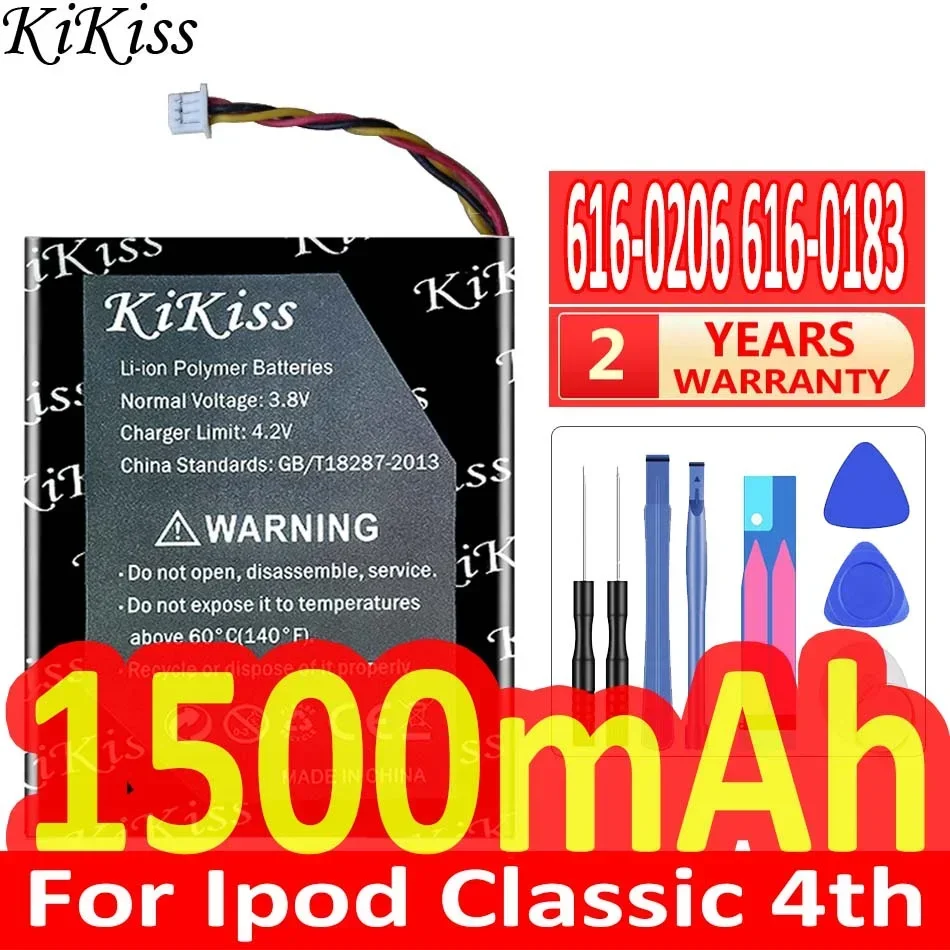 Аккумулятор KiKiss 616-0206 616-0183 1500 мАч для Apple Ipod Classic 4-го поколения/фото U2 A1059 20 40 ГБ Bateria