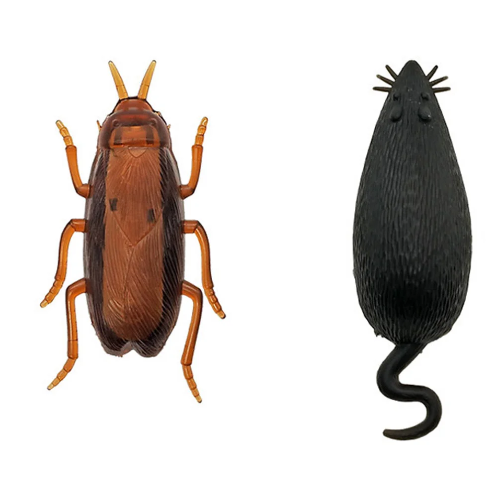 

2pcs Fake Cockroach Sturdy Simulation Mice Fake Cockroach Cockroach Decor for Kids