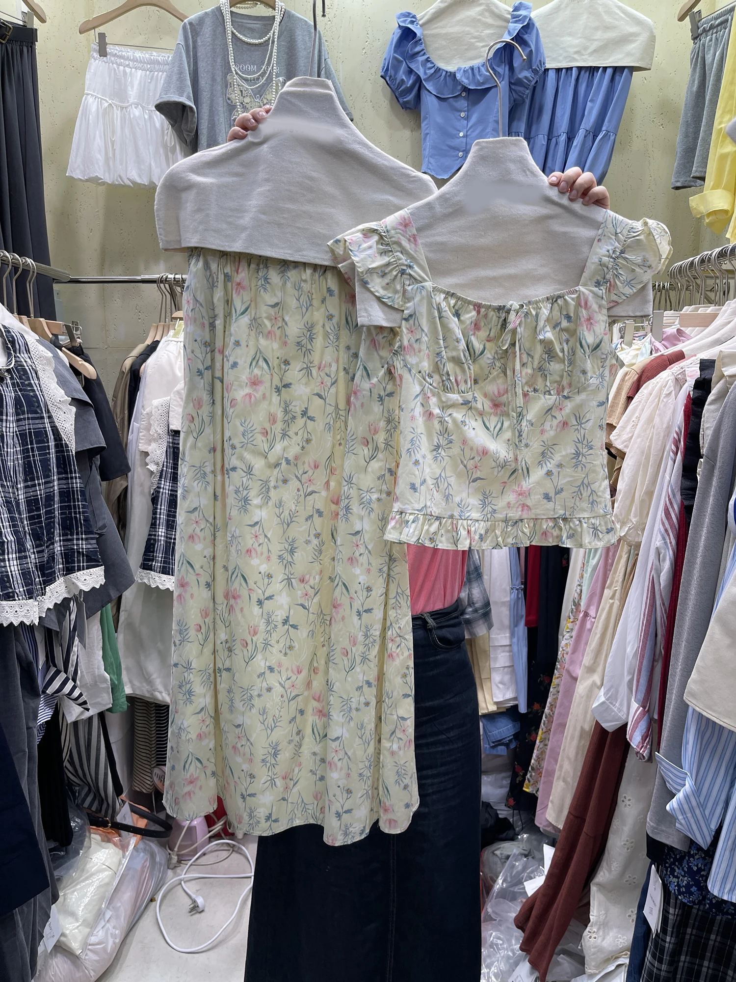 Женский костюм с юбкой и высокой талией однотонный Привлекательный из