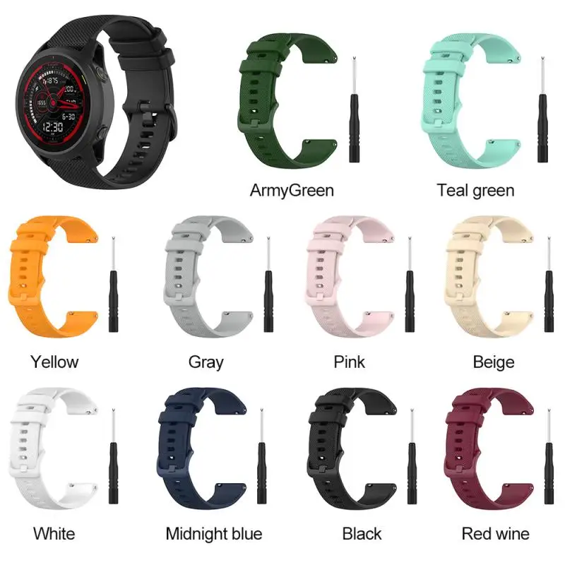 

Silicone Watchband Quick Release Waterproof Watch Strap Smart Accessories Replaceable Strap For Garmin Forerunner745 Sweatproof