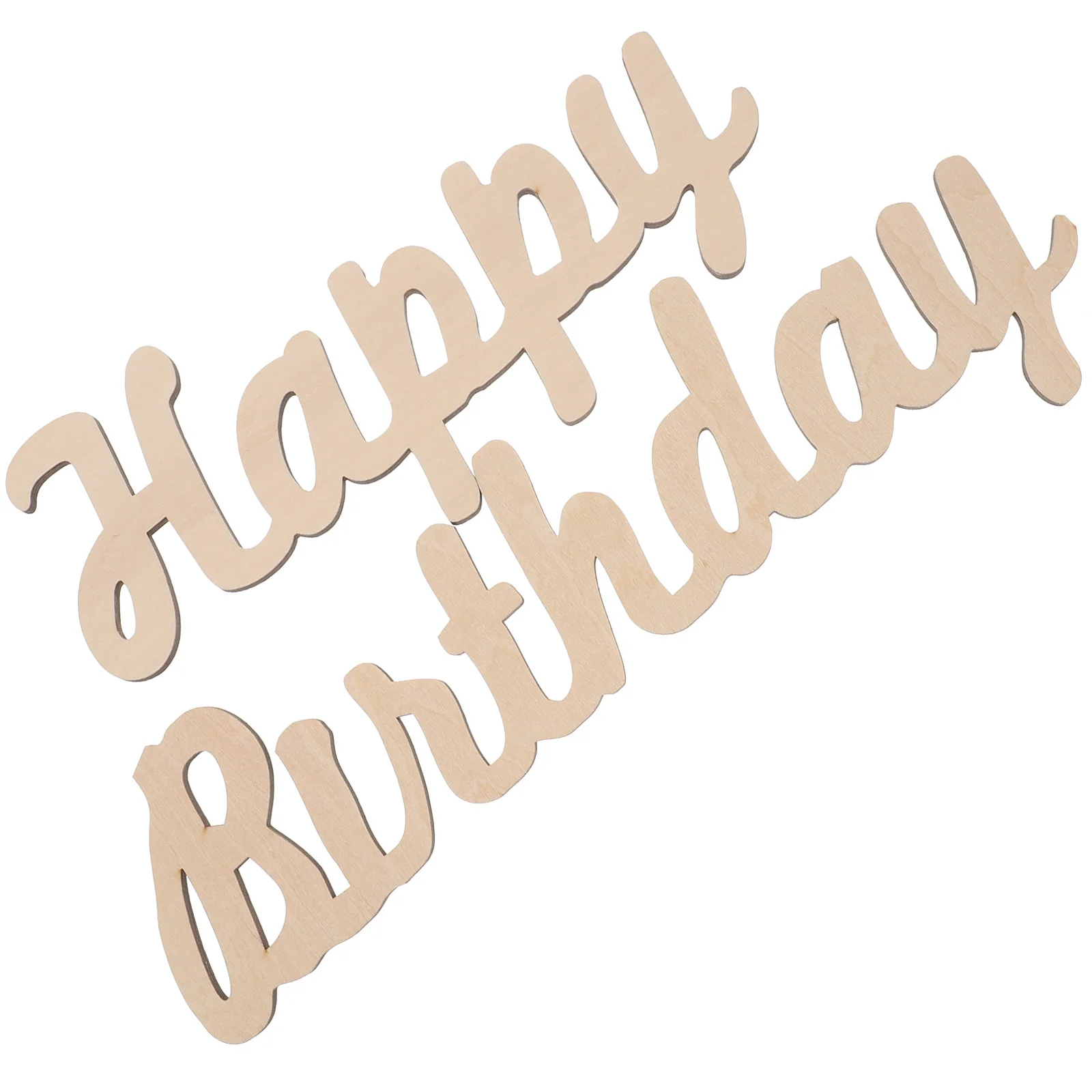 

Birthday Decoration Card Woodsy Decor Wood Word Signs Household Wooden Letter Sign Board Wooden Birthday Cutout Baby