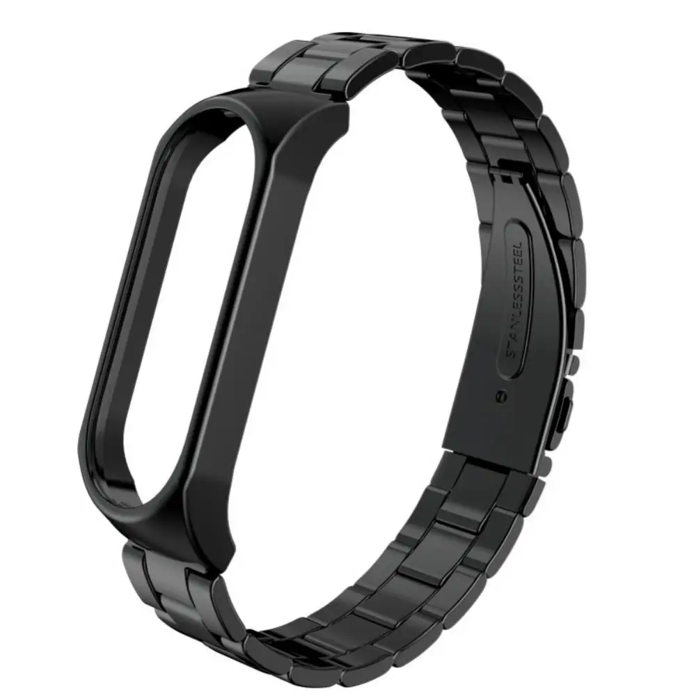 

2023 Metal Stainless Steel Strap Smart Accessories Wrist Band Bracelet Replaceable For Xiaomi Band 7 Strap Breathable Watch Band