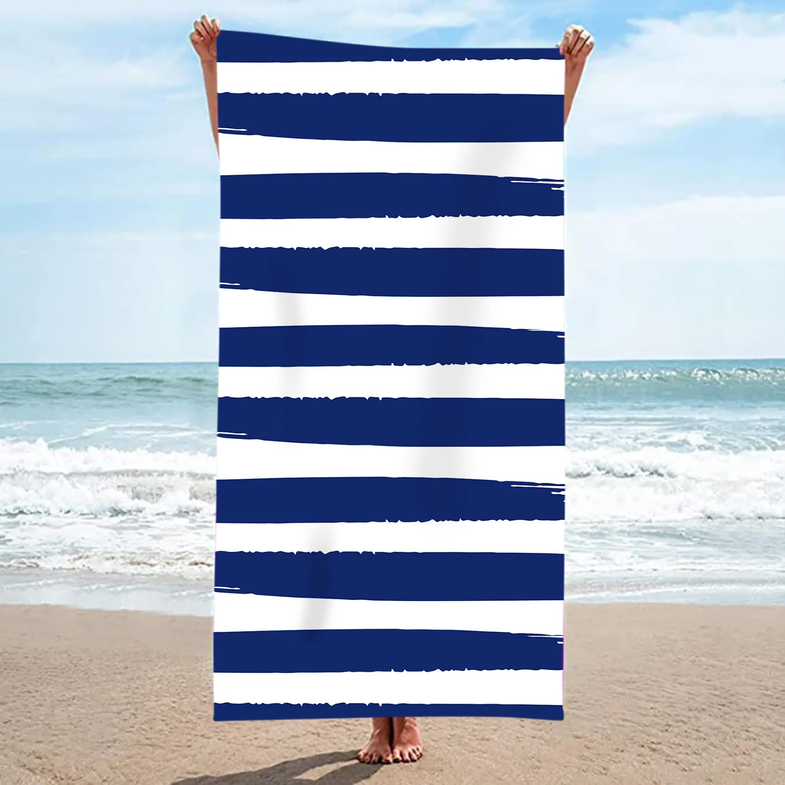 

Microfiber Beach Towel Ultra Light Stripe Rainbow Pattern Black Decor Towels for Bathroom Bathroom Set Gray Kitchen Towel Set