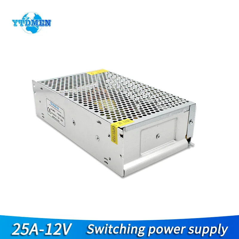 

AC To DC 300W Lamp Driver 25A Triple Power Supply for Led Strip Lighting Transformer 220v To 12v Switching Power Supply Source
