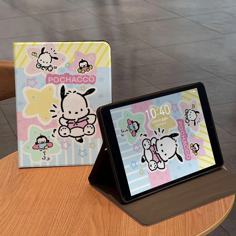 Фото Милый чехол Pochacco для iPad A16, 11-го, 10-го поколений, Pro 21, 22, 11 дюймов, 9-го поколения, 10.2 дюйма, Mini 6, 7, 8.3 дюйма, Air 4, 5, 6, 9.7, Air 3, 10.5 дюймов №3