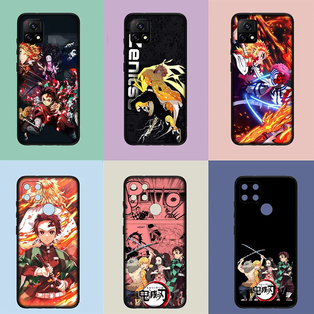 Чехол Demon Slayer Kamado Tanjirou Nezuko для Motorola Moto E32 G22 G9 G30 G50 G60 G51 G52 G41 G42 G71 E7 G100 G10 G20