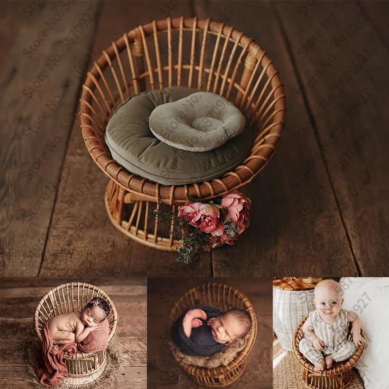Newborn Children Shooting Props Photography Baby Bed Photography Posing Props Baby Cany Box For Studio Infant Photo Bed