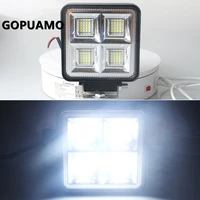 2pcs 6000k work lights square 192w spotlight led modified off road vehicle lights auxiliary lights