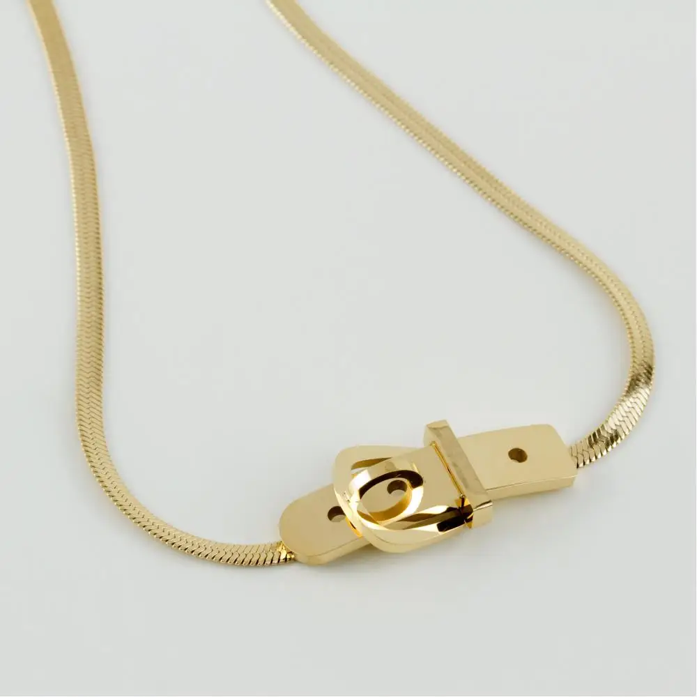 

Belt figured luxury steel necklace fashion chain jewelry accessories for women earrings bracelet ring for kids gift beads