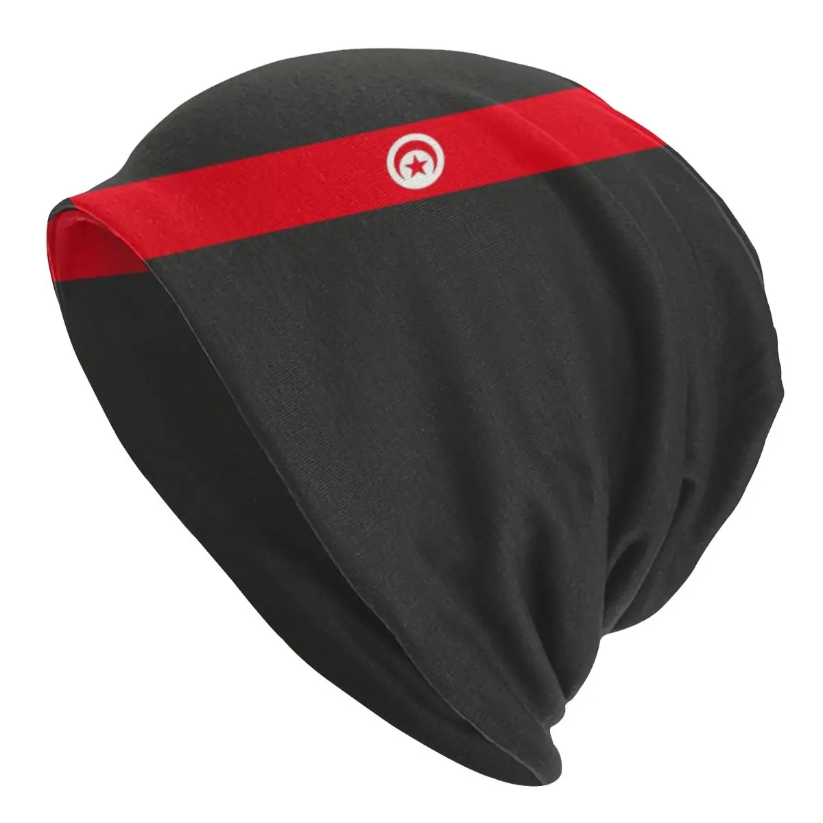 

Tunisia Stripe Flag Bonnet Homme Street Knitting Hat For Men Women Winter Warm Beanies Caps