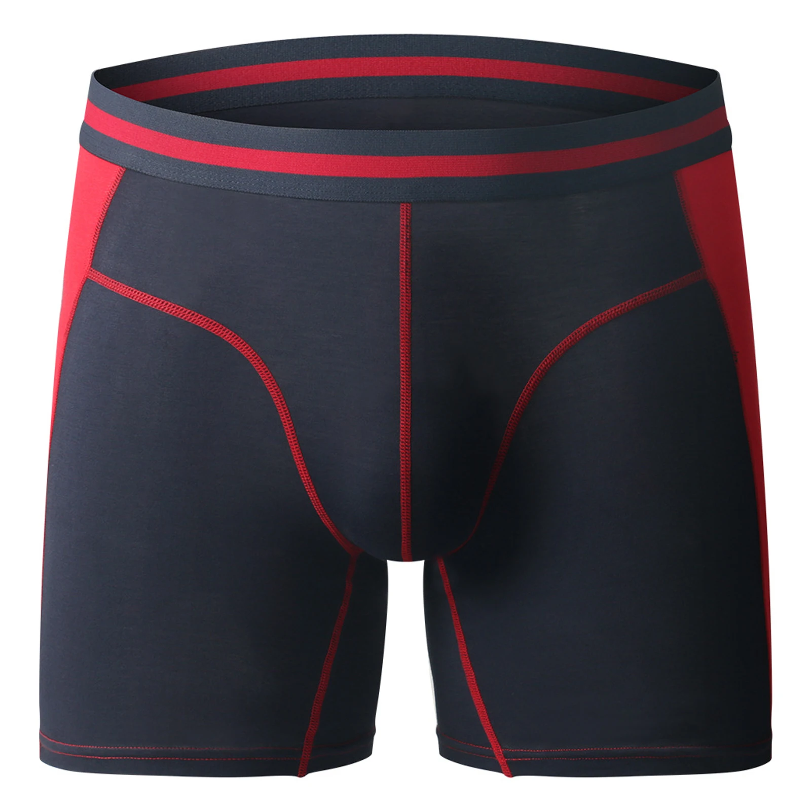 Men Breathable Sport Training Fitness Workout Boxer Shorts Elastic Waist Bulge Pouch Boxer Briefs Underpants Gay Men's Underwear