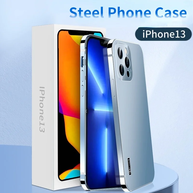 

Metal steel case for IPhone 13 Pro Max Camera protective shell for IPhone 12 Pro Max Comparable to the Original case cover