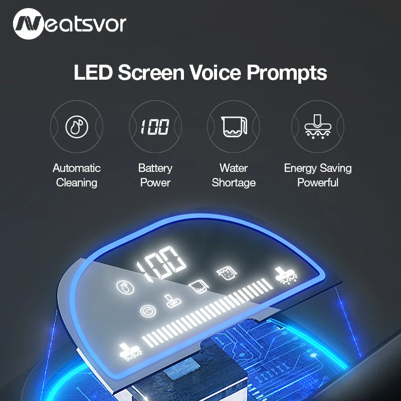 Пылесос вертикальный моющий беспроводной Neatsvor T30 пылесос для дома 3 в 1 черный |