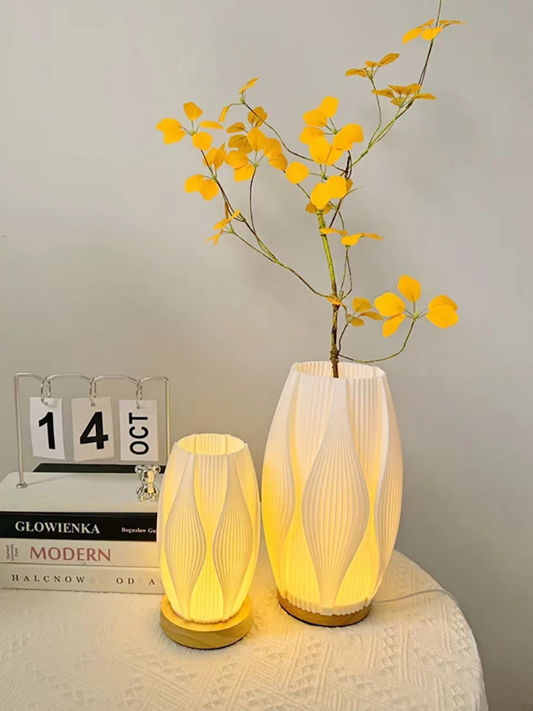 Современная 3D-печать PLA пластиковая настольная лампа для гостиной кабинета