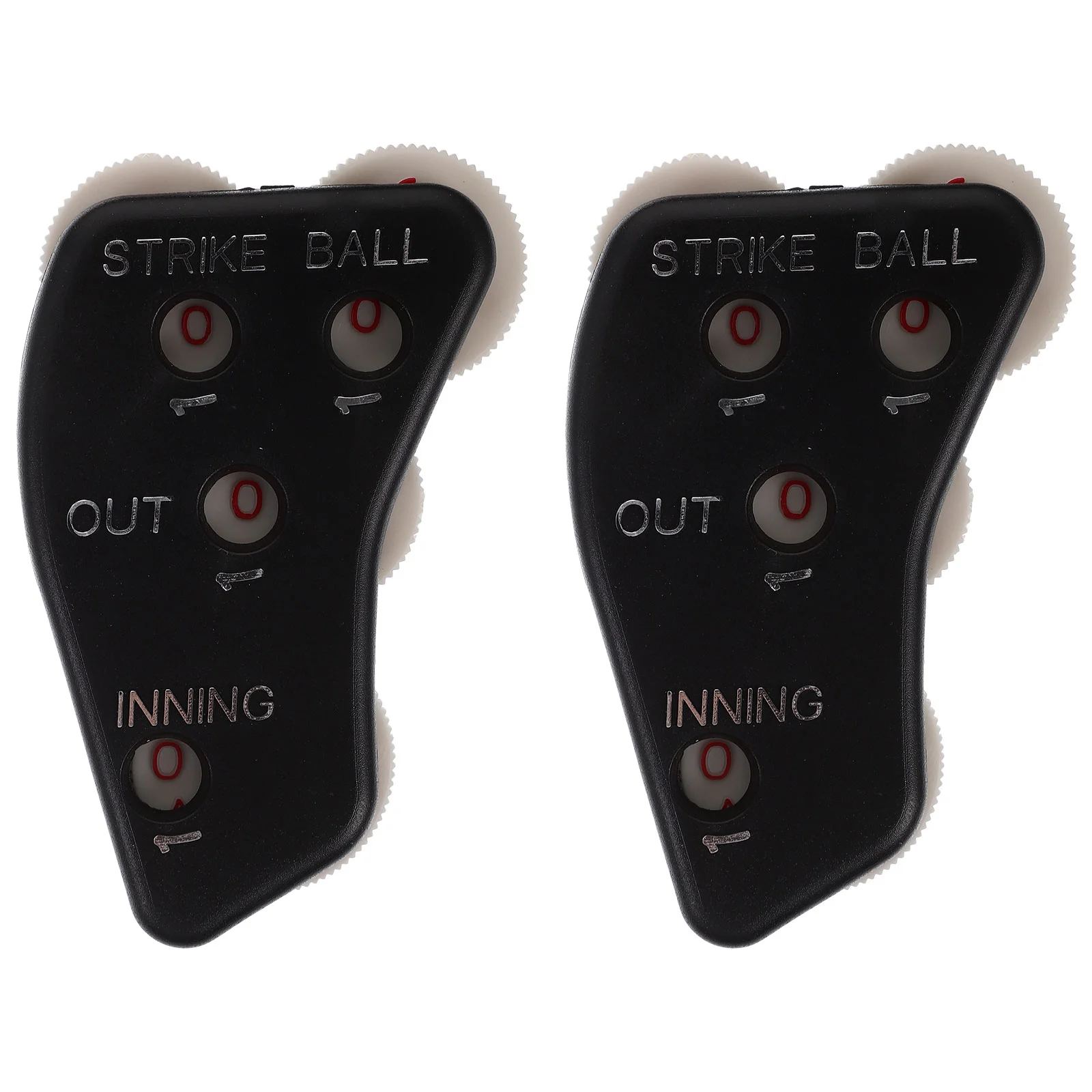 

2 Pcs Sports Baseball Counter Clicker Handheld Umpire Indicator Gear Plastic Portable Lightweight