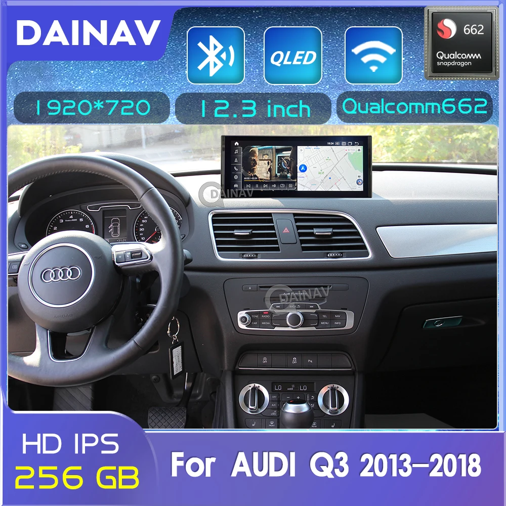 

Qualcomm 662 8+256GB Android Car Radio For Audi Q3 2013-2018 Car Stereo Multimedia Player GPS Navigation head unit 4G carplay