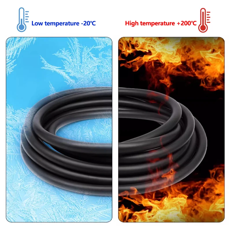 Фото Трубка FKM Viton ID 2 3 4 5 6 7 8 10 12 14 16 18 19 25 мм, маслостойкая, термостойкая, устойчивая к кислотам и щелочам, фторкаучуковый шланг №3