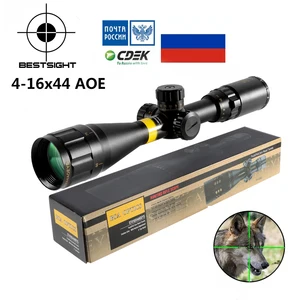 Тактический Оптический прицел AOE 4-16x44, зеленые и красные осветительные прицелы для охоты, искусственный страйкбольный пневматический пистолет