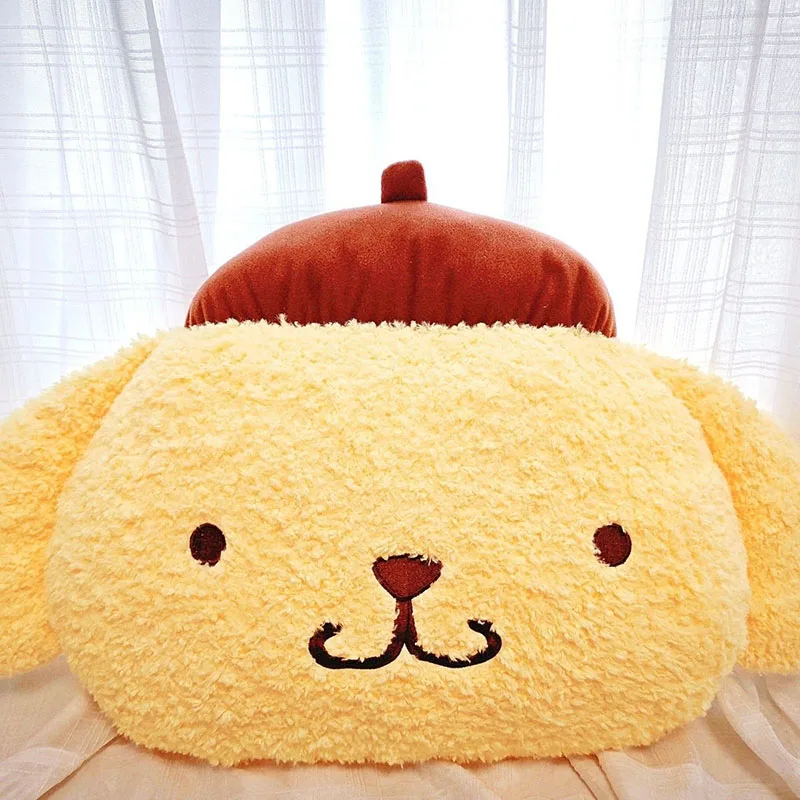 Фото Мягкая плюшевая подушка-игрушка Pompompurin: большая декоративная подушка в виде мультяшной собаки для спальни и дивана, подарок для любителей дофаминовых игрушек №5