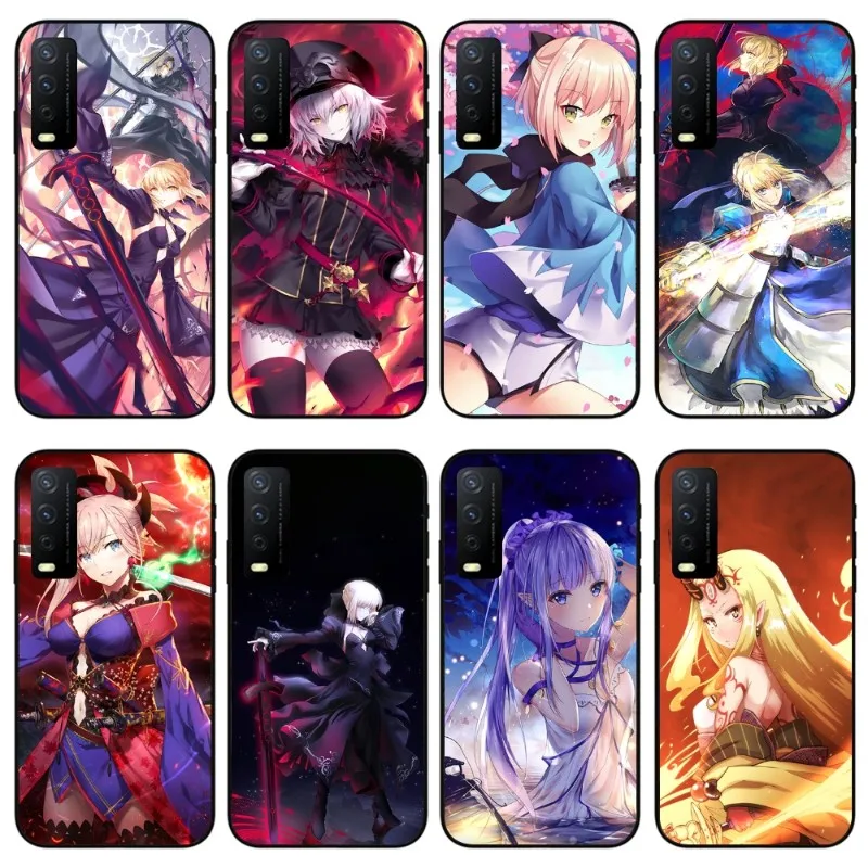 Чехол для телефона из серии Fate Girl чехол аниме VIVO Y95 Y93 Y31 Y20 V19 V17 V15 Pro X60 NEX - купить по