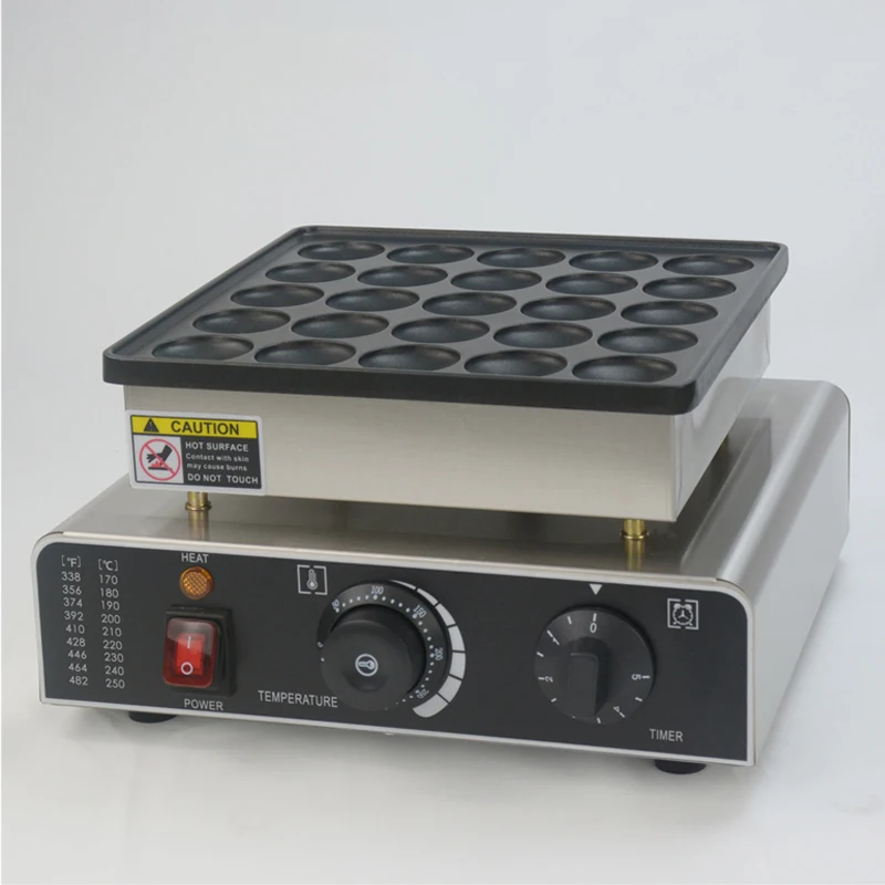 25 отверстий мини голландская машина для блинов нержавеющая сталь в форме сердца