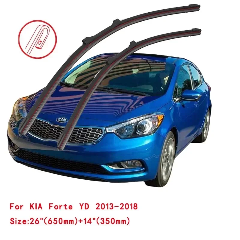 Фото Для KIA Forte TD YD BD 2009-2024: Щетки стеклоочистителя лобового стекла, аксессуары для омывателя, запасные части для окон №2
