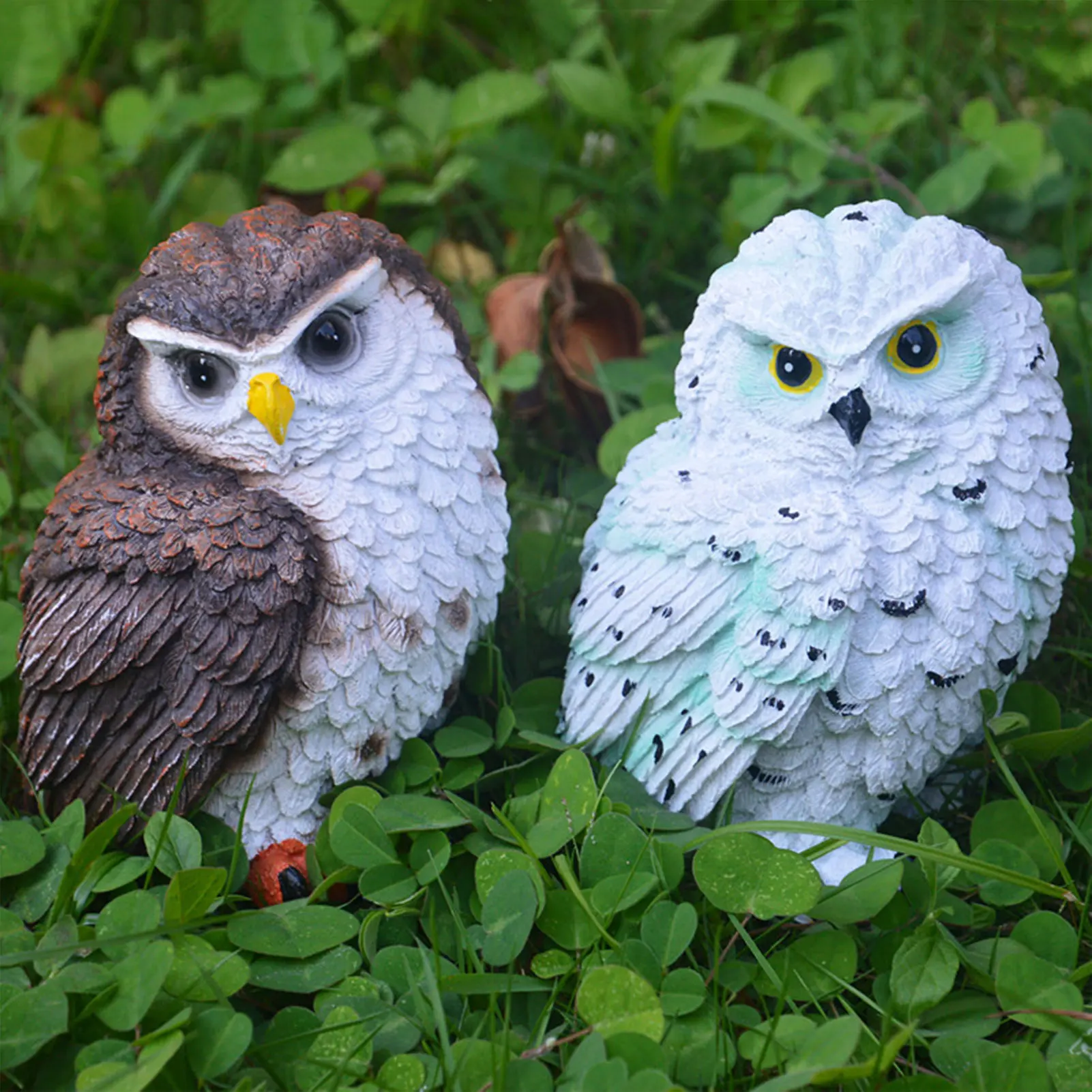 

Outdoor Garden Resin Owl Ornament Simulation Details Animal Miniature Figurine for Friends Family Lover Gift CLH@8