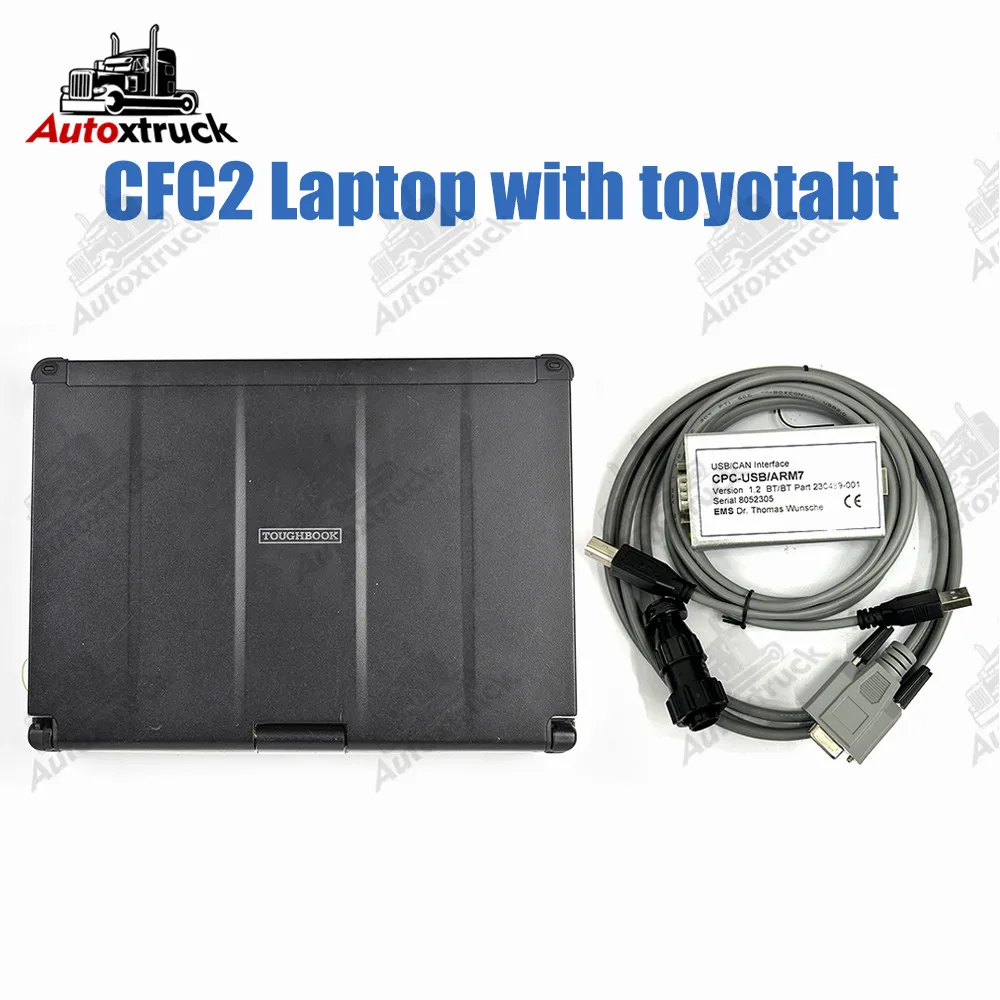 

TruckCom для Toyota BT EMS может быть подходящим интерфейсом связи ARM7, диагностический инструмент для вилочного погрузчика с ноутбуком CF C2