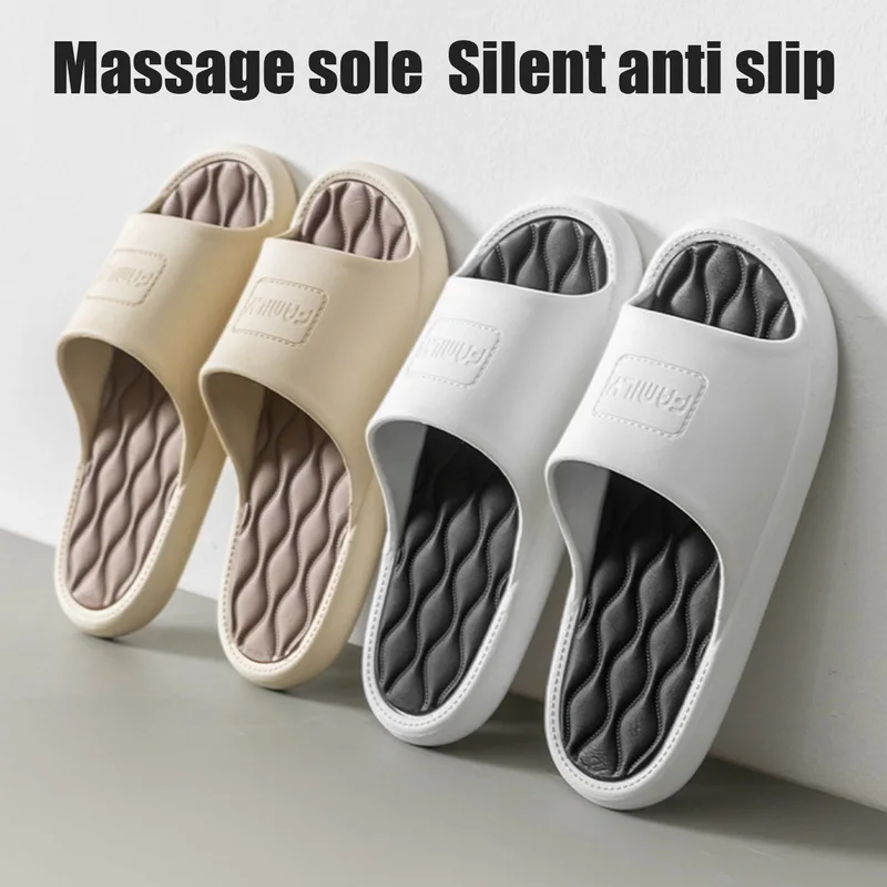 

Couple Home Slippers Summer Soft Cloud Eva Women Man Slippers Fashion Casual Bathroom Anti-Skid Slides