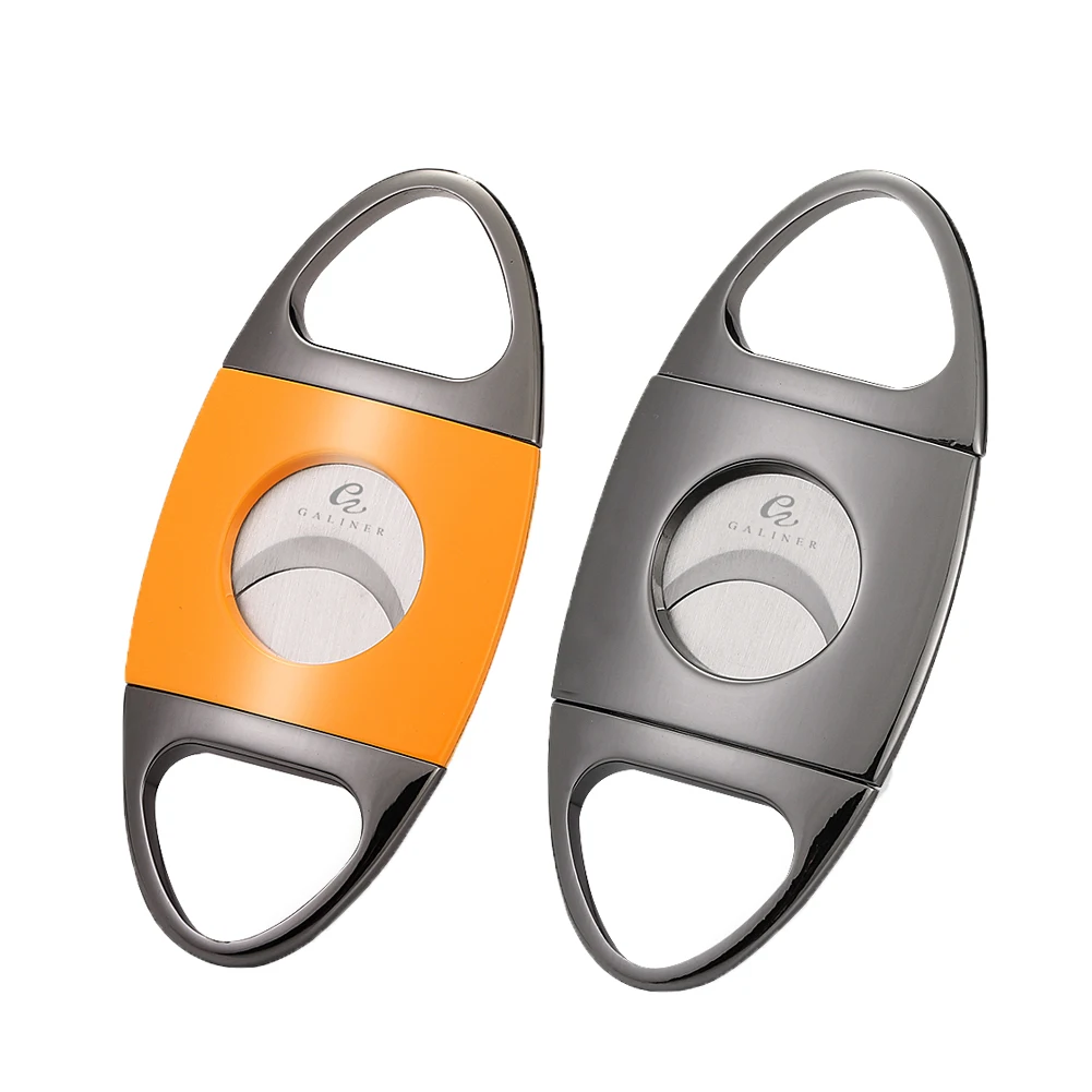 

GALINER Professional Cigar Cutter Double Blade New Charuto Clipper Scissors Smoking Accessories Gadgets Puro Cutter Guillotine