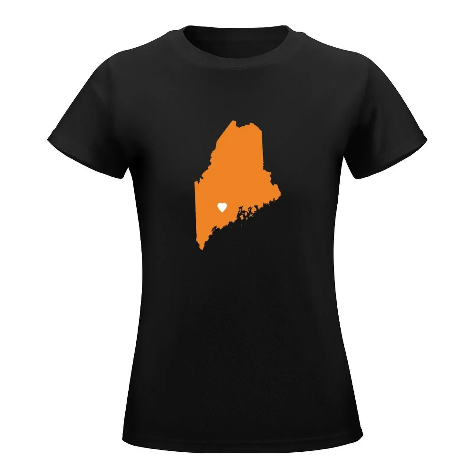 Футболка Maine Love in Orange летние топы летний топ женский