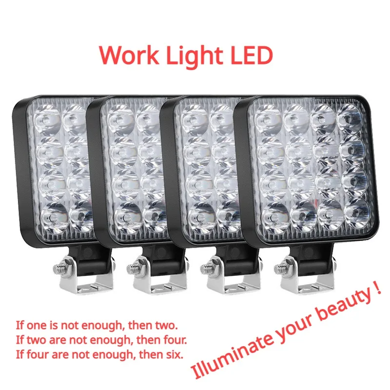 

Car Work Light LED Running Lights Bar Offroad 4X4 Spotlight 12V Truck Car Motorcycle Tractor SUV ATV LED Headlights