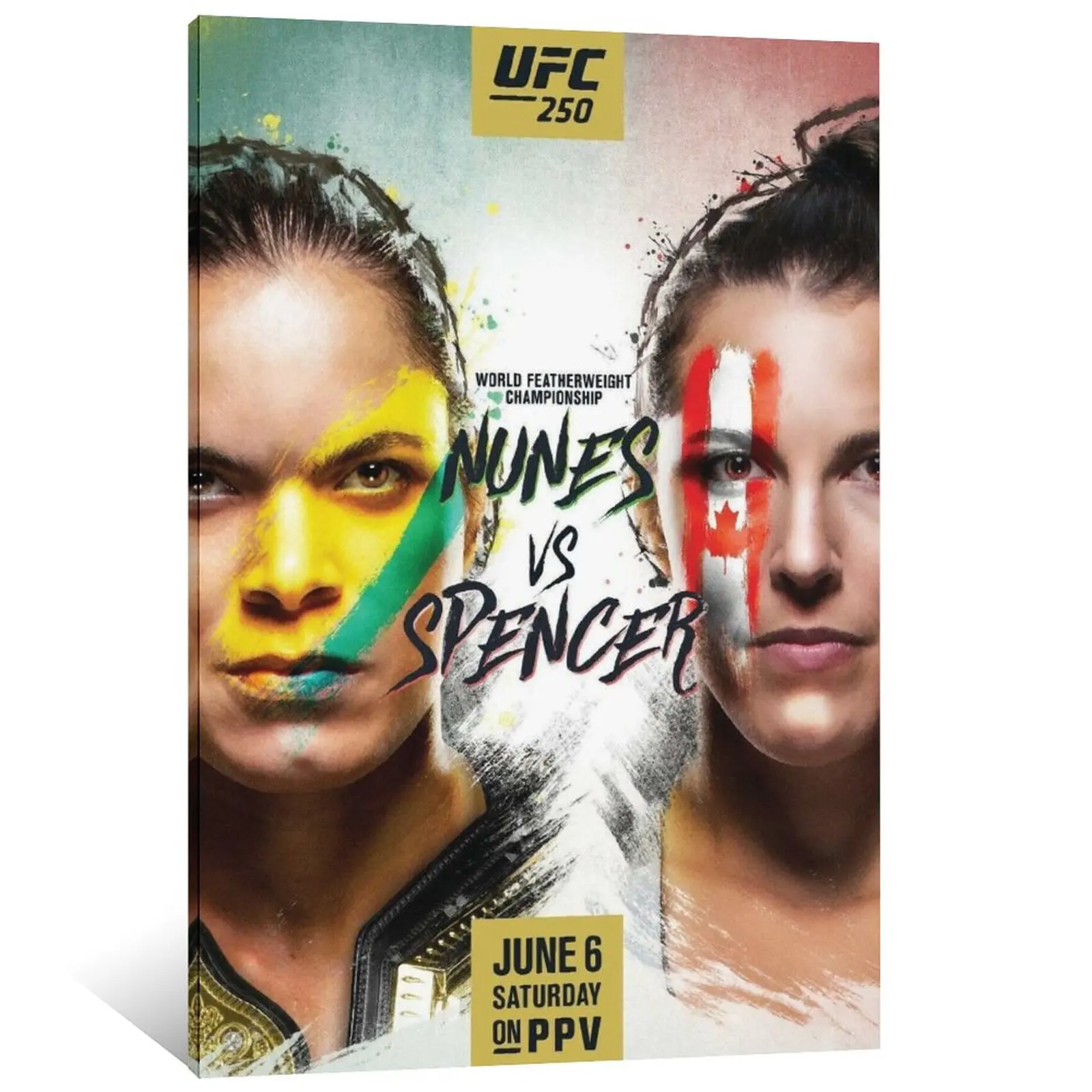 Художественный плакат на холсте с изображением Аманды нунесс против фелисии