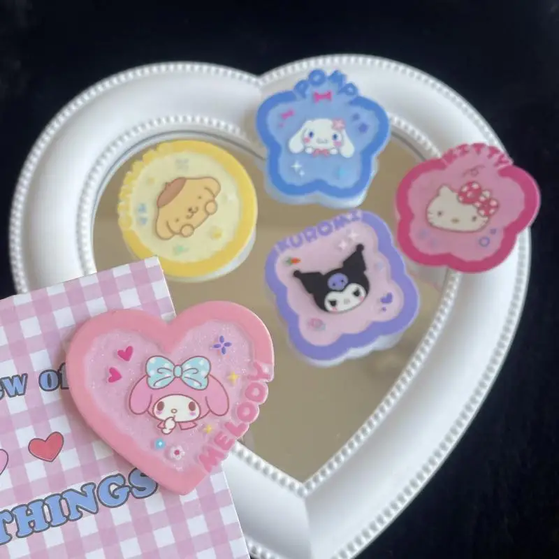 

Cartoon Sanrio Cinnamoroll Hairpin Female Four-Piece Set Cute Duckbill Clip Bangs Clip Side Clip Student Children Gift Acrylic