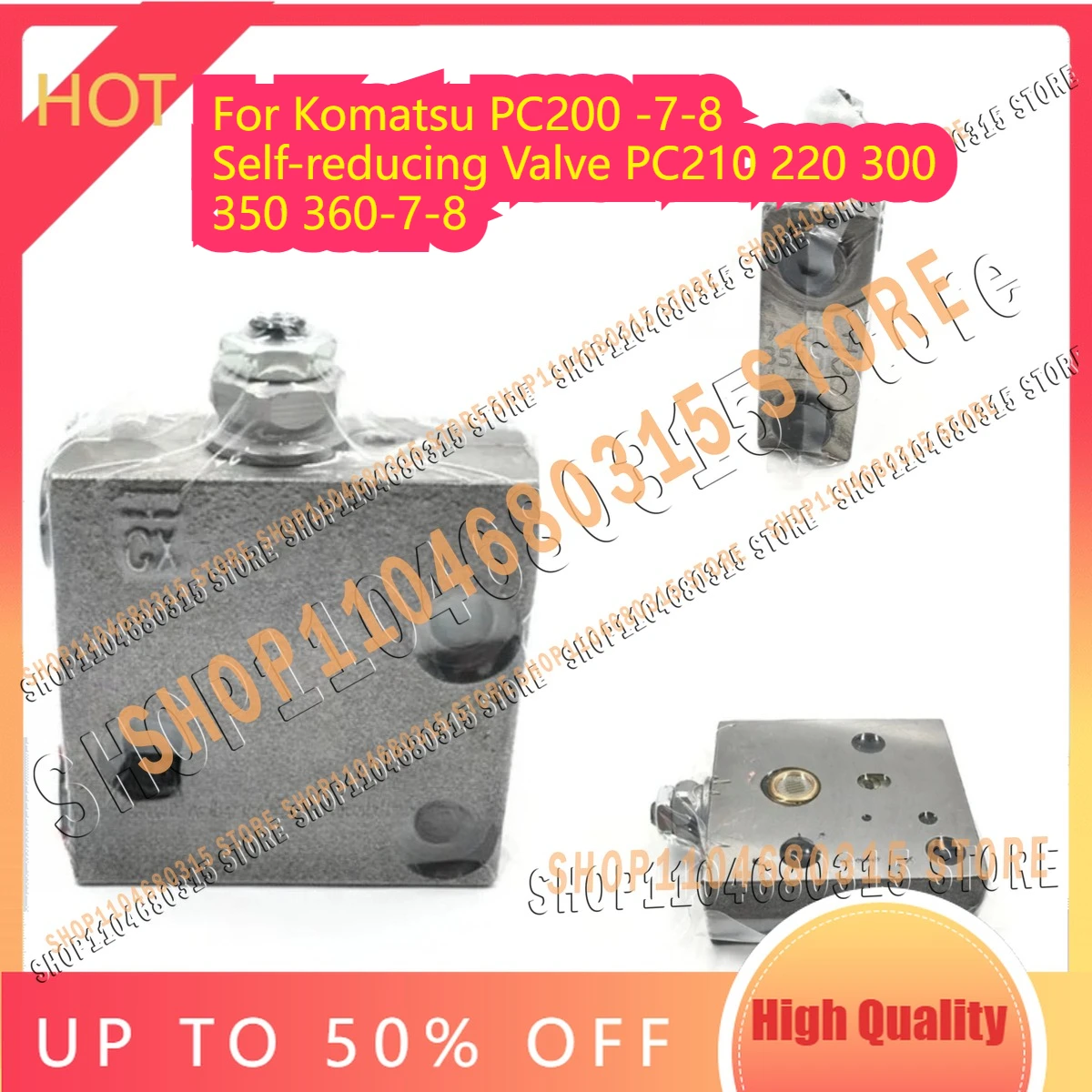 Фото Редукционный клапан для экскаваторов Komatsu PC200-7-8, PC210, 220, 300, 350, 360-7-8, запчасти для пилотного редукционного клапана №1